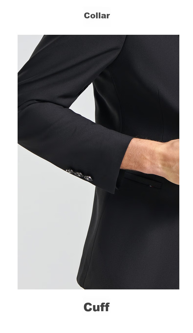 SHANSHAN Men's Suit Jacket for Spring And Autumn, Solid Color Two-Button Wrinkle-Resistant Professional Formal Wear Business Casual Blazer 20