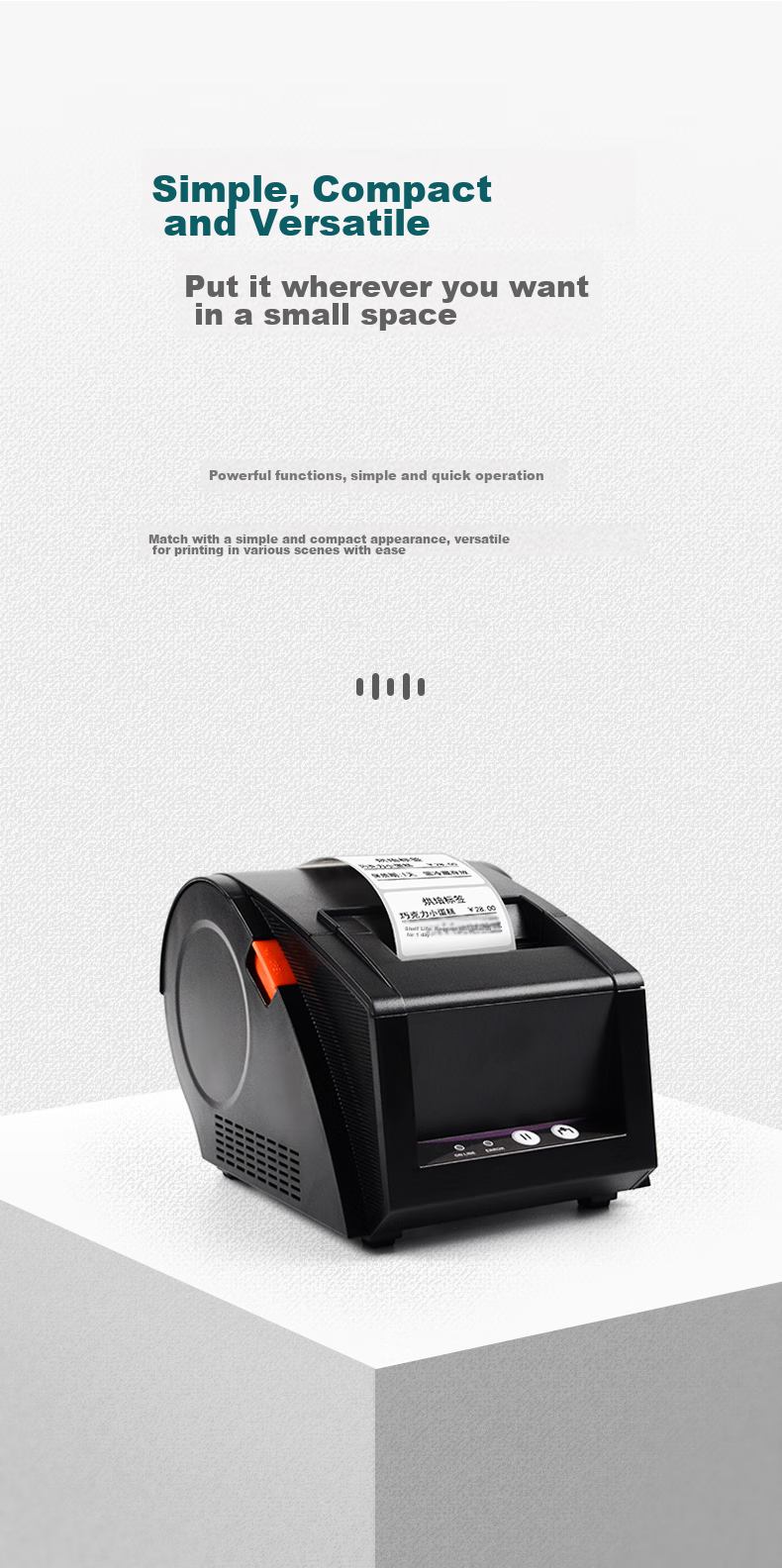 Gprinter GP3120TUC Thermal Label Printer, Computer Version, All-In for Labels/receipts, Milk Tea Labels, Cashier Receipts, Supermarket Retail E-Commerce Label Machine 8