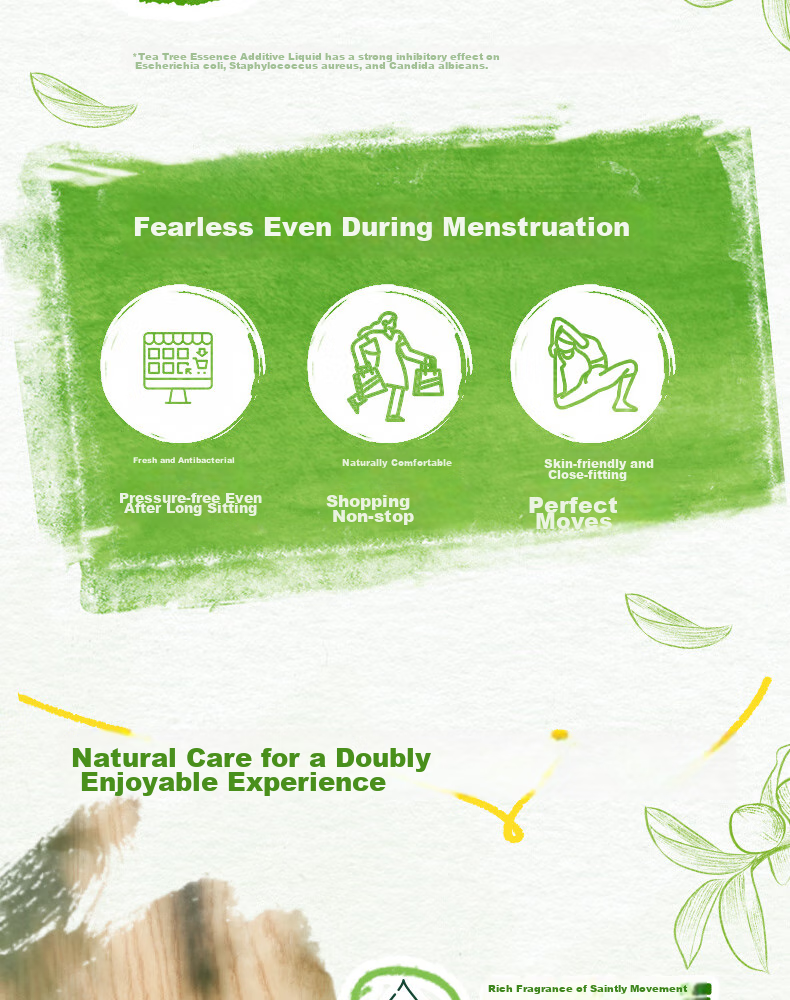 ABC Australian Tea Tree Extract Ultra-Thin Breathable Overnight Sanitary Napkins, Sold by JD, Menstrual Pads, 280mm*8 Pieces 3