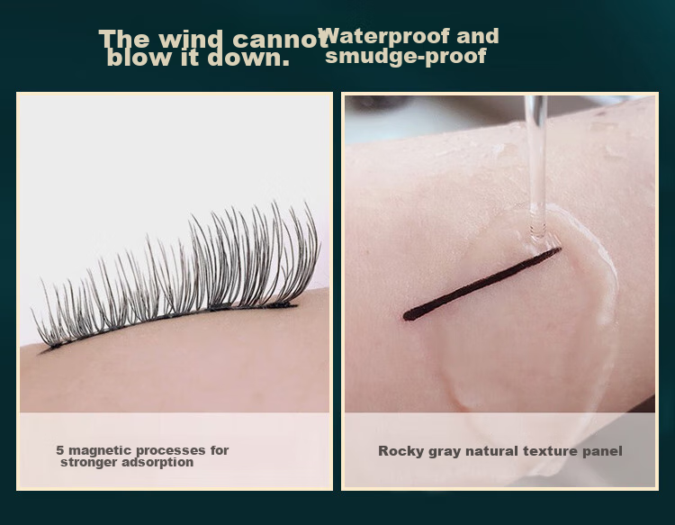 UPLUS Sharpened 3D Natural Dense False Eyelashes, One-Piece Style, 3 Pairs, 04 Full-Length Eyelashes, Hard Stem, Cosplay Stage Makeup 12