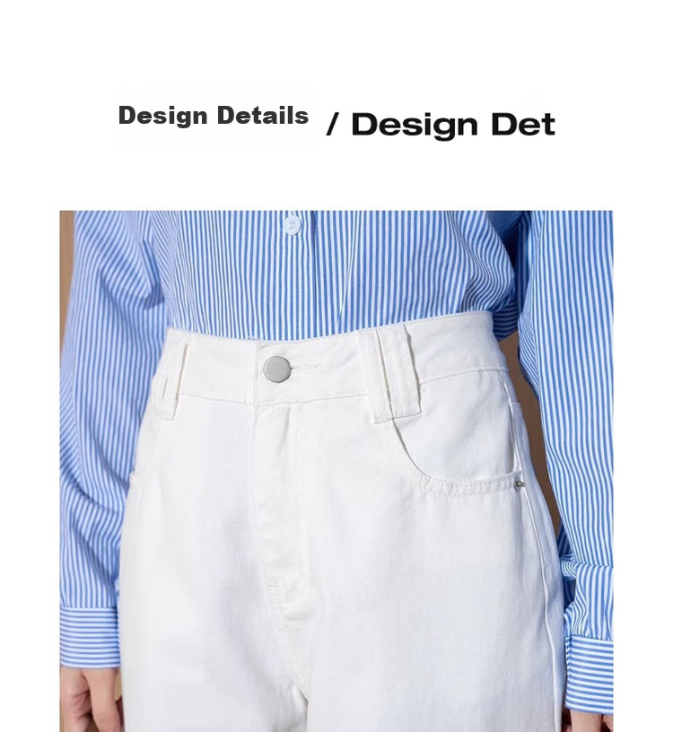 TonLion 2026 Spring And Summer Women's Versatile Basic Nine-Point Denim Jeans, Slimming Straight-Leg Pants 2