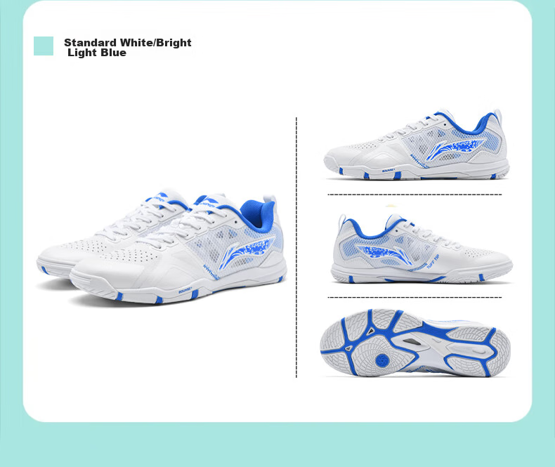 Li-Ning Table Tennis Shoes, Unisex Eagle Eye 2.0 PRO, Shock-Absorbing, Non-Slip, Breathable, Wear-Resistant, for Competition And Training, Sports Shoes, Size 37 12