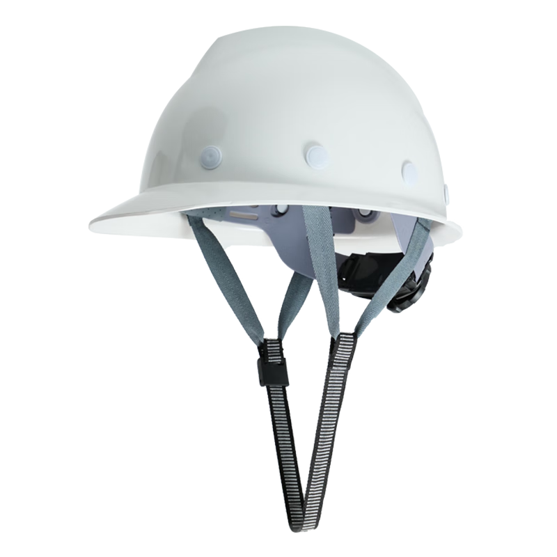 SHOUDUN Safety Helmet Fiberglass V-Shaped Anti-Smash White Construction Site Electrical Supervision Impact Resistant