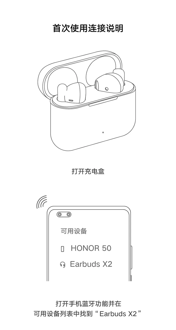 Honor Pro Choice Earbuds X2 True Wireless TWS Bluetooth Headphones Call Noise Cancellation/28h Long Battery Life/Valentine's Day Gift Compatible with Apple Huawei Xiaomi Phones Honor Pro Choice Earbuds X2 True Wireless TWS Bluetooth Headphones Call Noise Cancellation/28h Long Battery Life/Valentine's Day Gift Compatible with Apple Huawei Xiaomi Phones