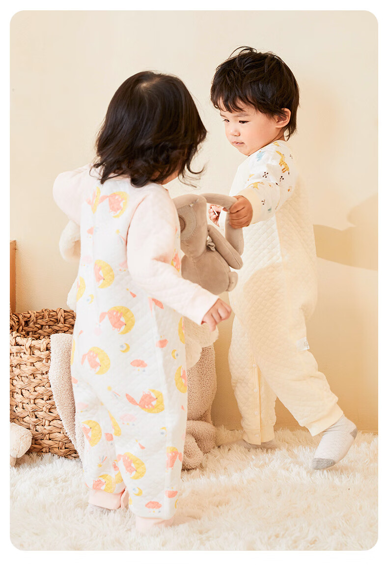 Shubeiyi 2-Pack Baby Clothes Autumn Winter Newborn Romper Full Moon Baby Warm Jumpsuit Pink Size 66 4