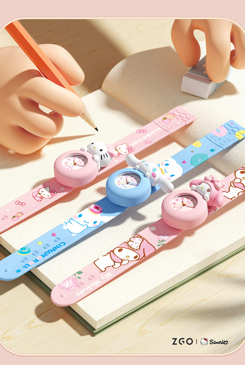 ZGO Children's Watch for Girls Aged 3-6, Kindergarten Toy, Cartoon Electronic Watch, Birthday Gift, 307 Melody 10