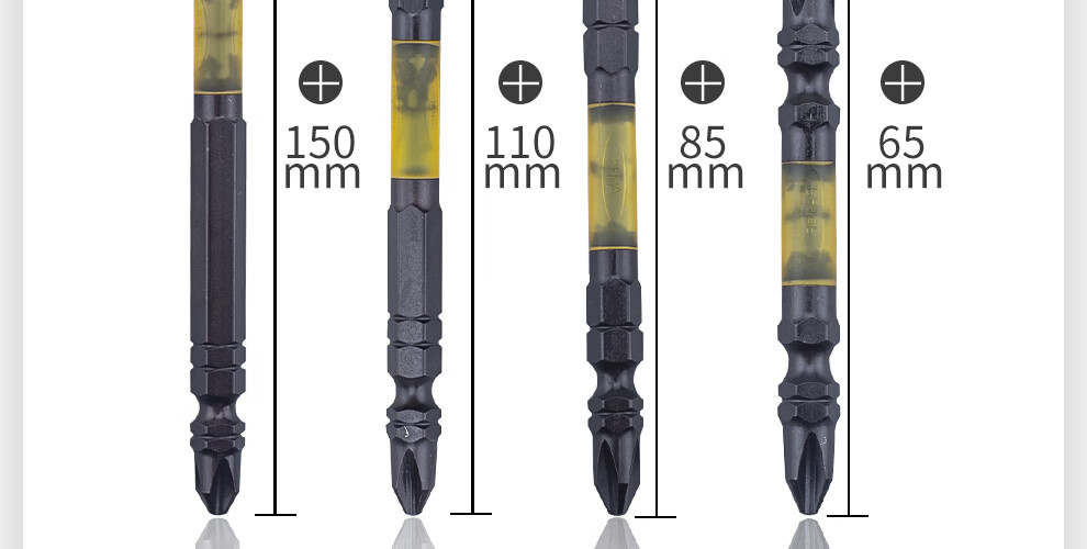 ANEX Black Dragon Resistant Screwdriver Bit ABRM-2065, Resistant to 40V Strong Magnet, Double-Ended Phillips Screwdriver, PH2X65mm, 2-Piece Set 5