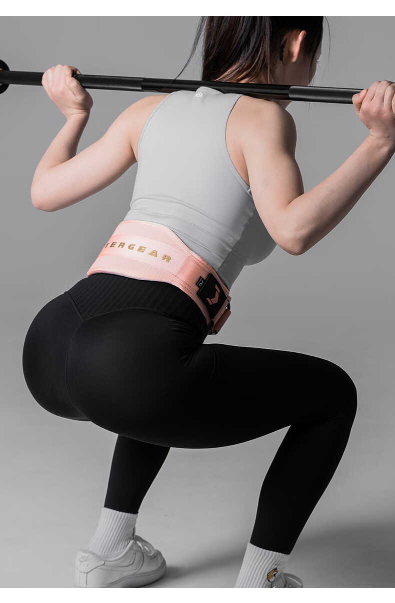 FITTER GEAR Professional Fitness Waist Belt for Women, Anti-Slip, Squat, Deadlift Training Support Belt, Weighted Equipment Protection Gear, XS Size 5