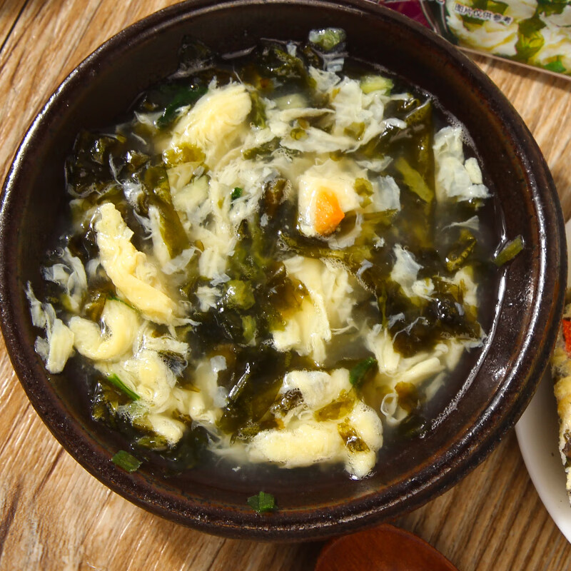 阿一波速食汤冻干紫菜蛋花汤8g*10包芙蓉鲜蔬速溶汤冲泡即食