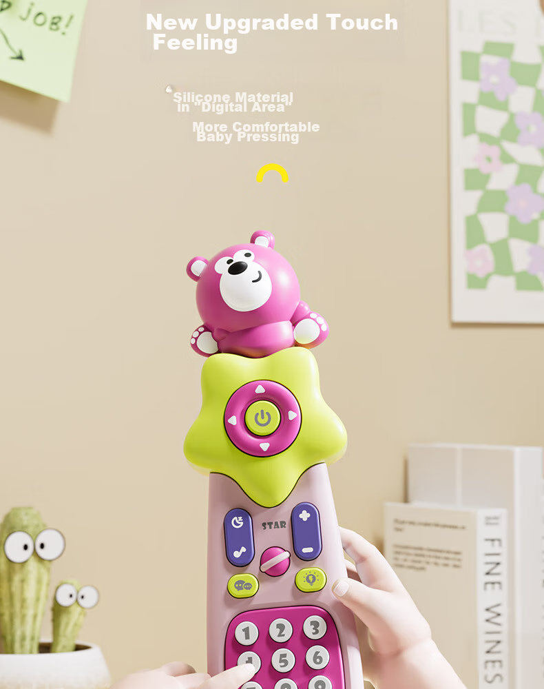 Dimoarch Simulated Remote Control Toy Phone for Babies, Early Education Musical Learning Device for Toddlers, Birthday Gift for Boys And Girls, Brow 13