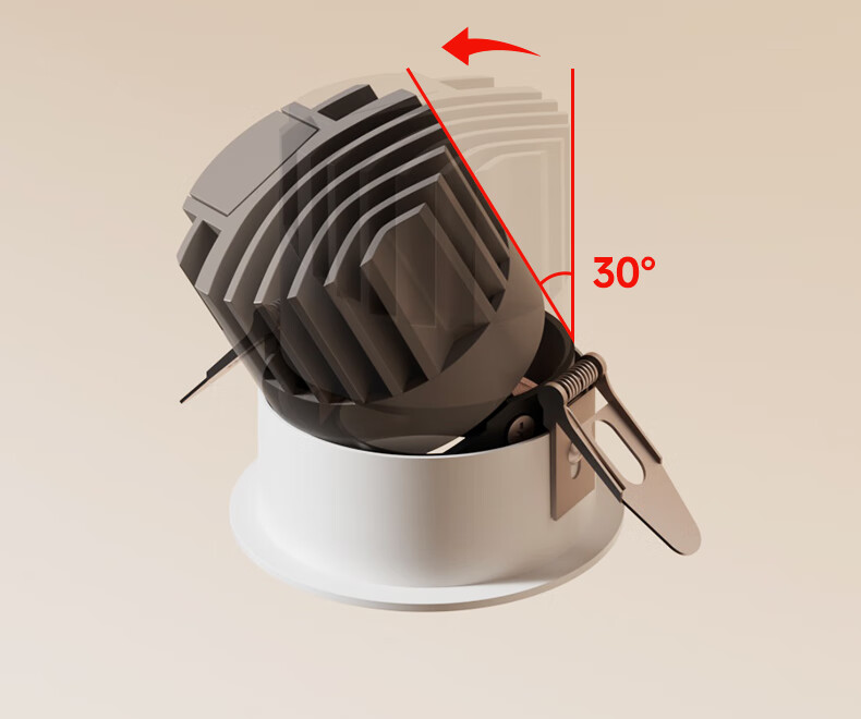 Jiandun Chuyun Full Spectrum LED Mini Hill Spotlight, Recessed Wall Washer, Narrow Edge Deep Anti-Glare High CRI Spotlight 12