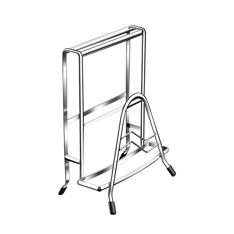 Newair Knife And Cutting Board Holder, Integrated 304 Thickened Stainless Steel Kitchen Multi-Functional Storage Rack for Chopping Boards