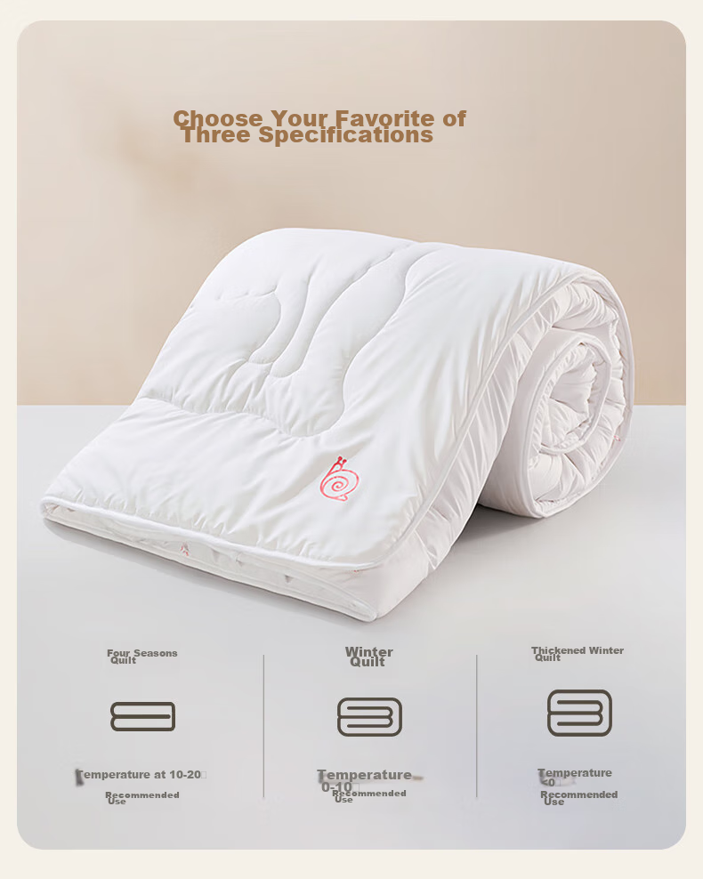 LOVO Luolai Home Textiles, 100% Australian Wool All-Season Comforter, 3 Jin (1.5 Kg), 150*215cm, White 10