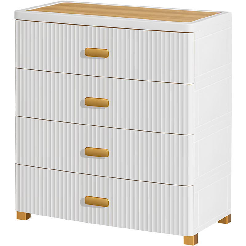 JEKO&JEKO Drawer Storage Cabinet, Bedroom Living Room Storage Cabinet, Wardrobe, Bedside Table, Toy Snack Organizer, Five-Drawer Chest, Four-Tier