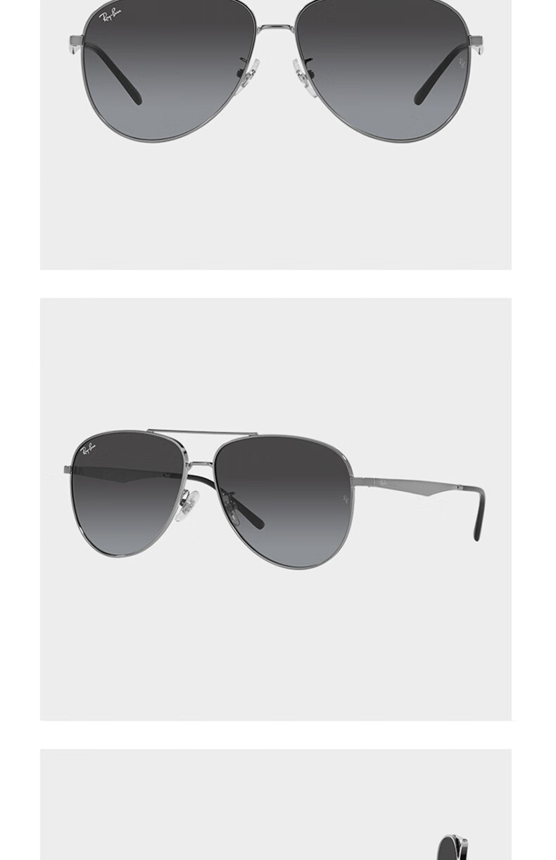 RayBan Sunglasses, Classic Aviator Style, Fashionable Sun Protection Glasses, RB3712D 004/8G 6