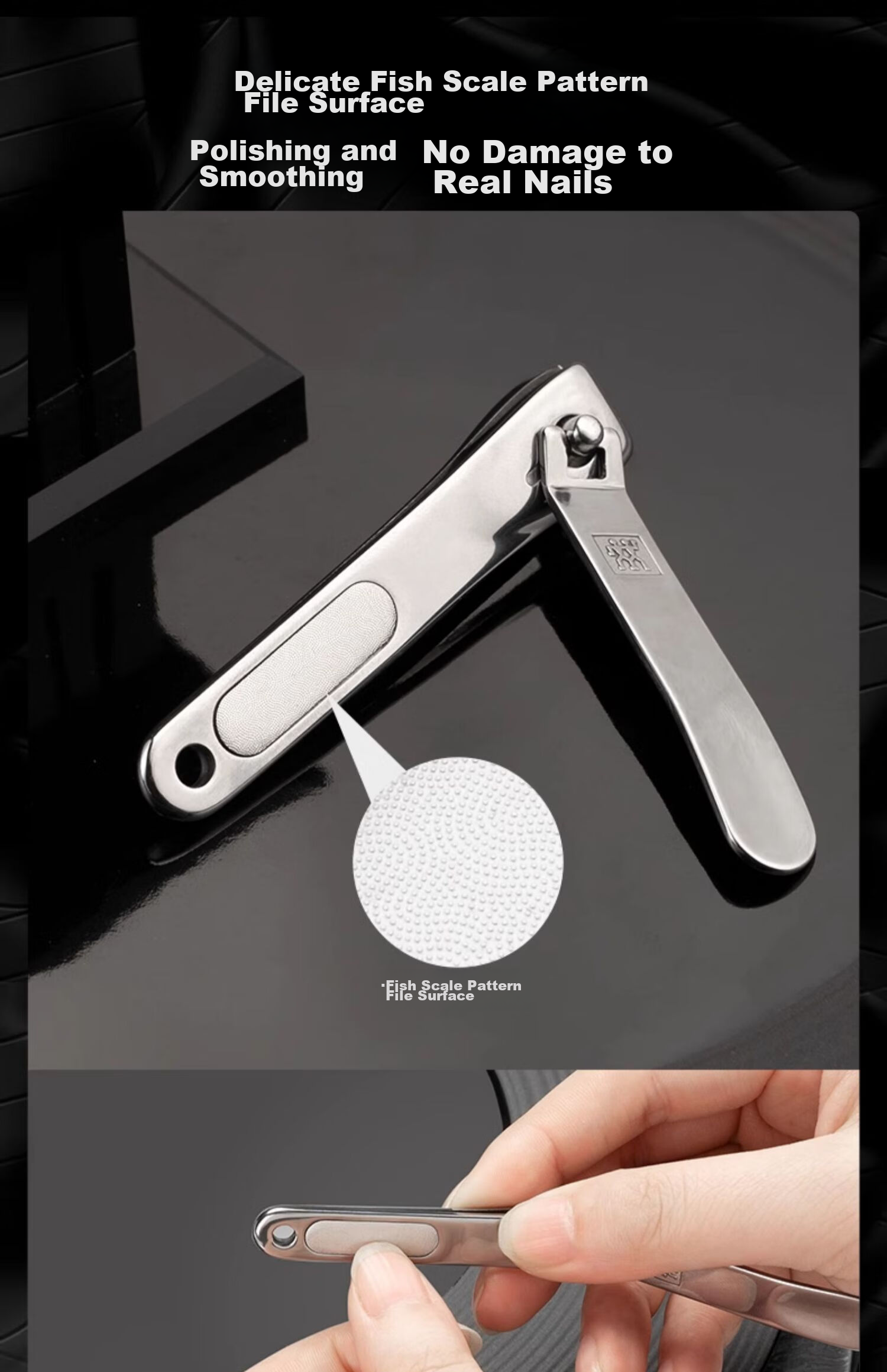 ZWILLING German Brand Anti-Splash Large Nail Clipper, Non-Set Stainless Steel Nail Scissors, Self-Operated Qixi Gift 9