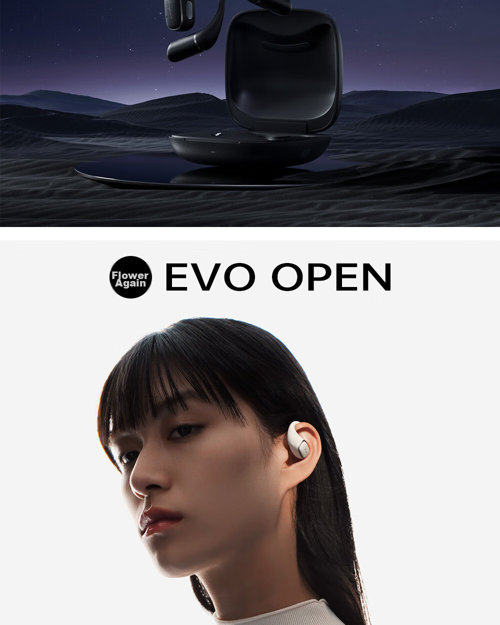 EDIFIER Evo Open Bluetooth Headphones, Open-Style Sports Earphones, Long Battery Life, Comfortable And Secure Fit, Spatial Audio, Call Noise Reduction, Mother-Of White, Graduation Gift 32