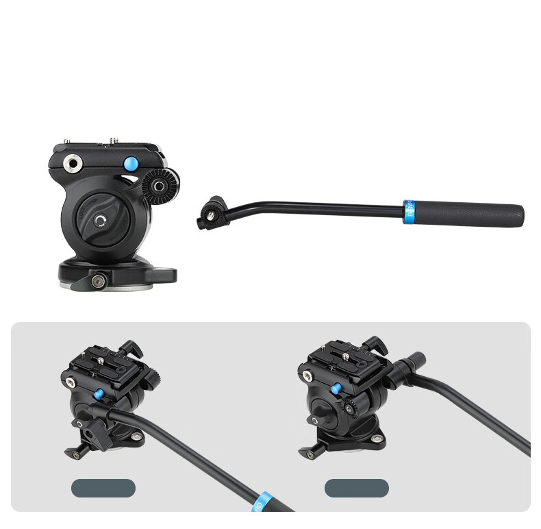 Benro A1883FS2N DSLR Video Tripod, Professional Camera Hydraulic Handle, Pan-Tilt Head, Adjustable Level Ball Bowl, Monopod And Tripod Set 16