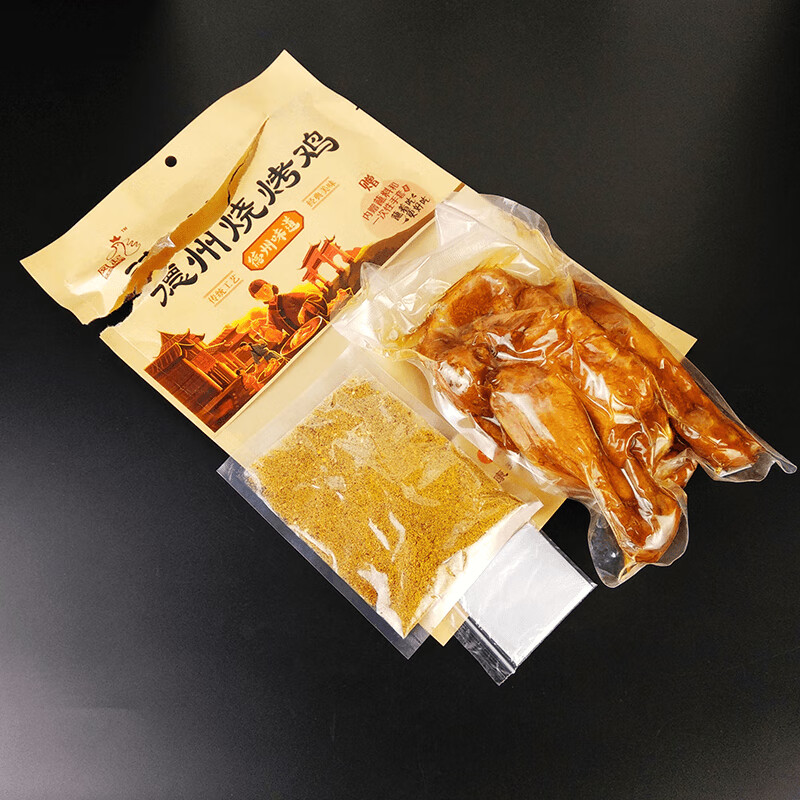 凤起德州烧烤鸡600g 卤味鸡肉类熟食烧烤味扒鸡德州烧鸡整鸡开袋即食