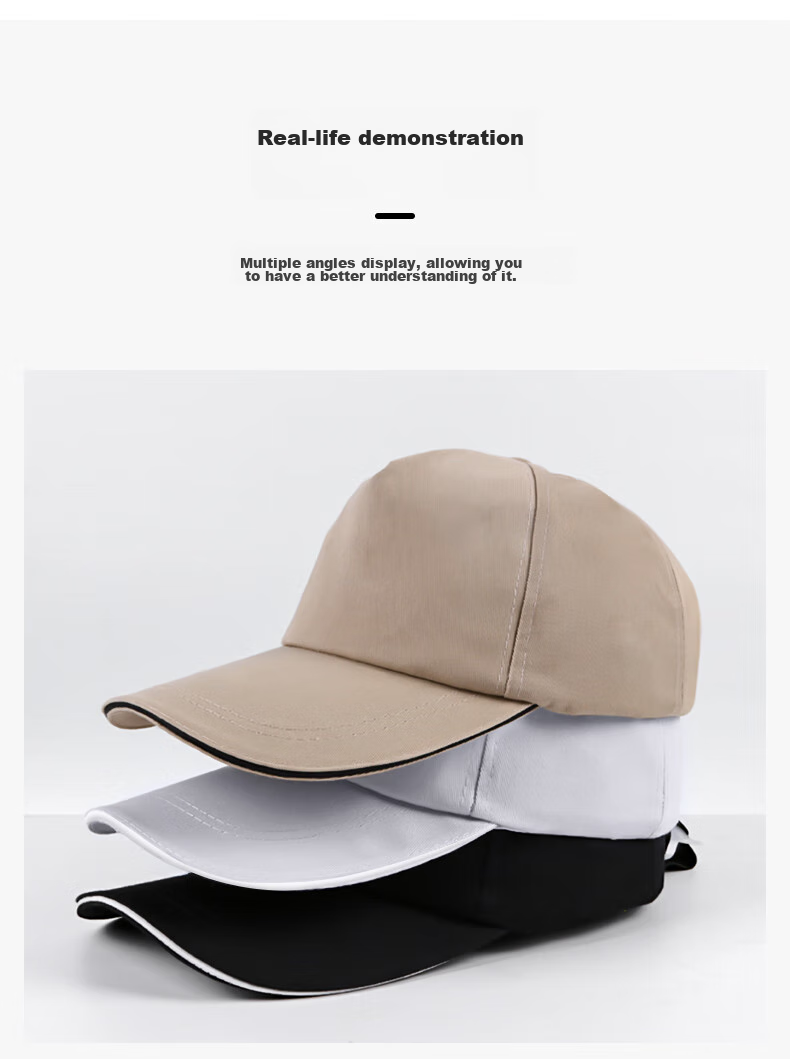 SHOUDUN Lightweight Work Cap, Factory Workshop Visor Cap Breathable Baseball Safety Hat, Navy Blue Fashion Style - Jingcang, 58-62cm Brim Circumference 18