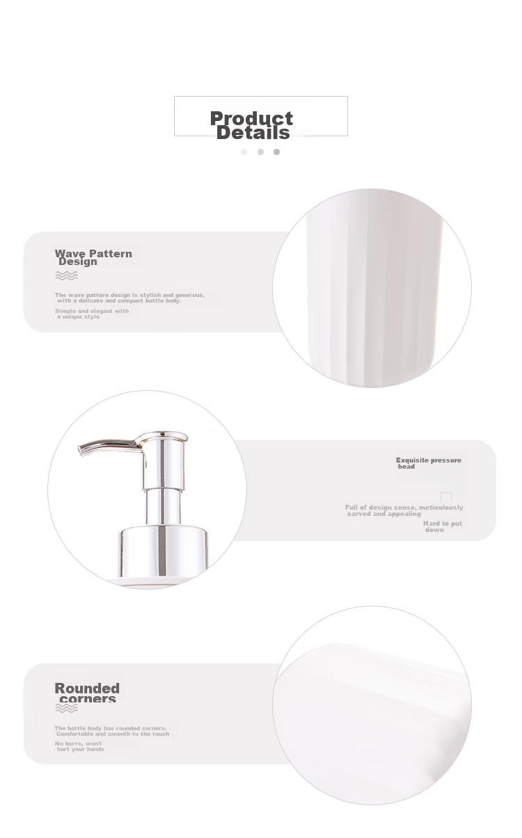 BDO Push-Type Large Capacity Dispensing Bottle, Bathroom Hand Soap Empty Bottle, Hotel Bathroom Replacement Bottle, 320ml 9