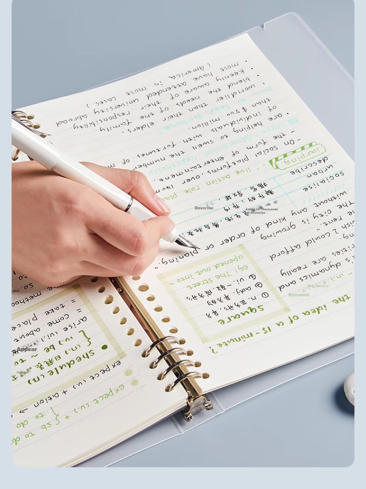 Sannianerban 3-Pack 26-Hole B5 Ruled Loose-Leaf Refill Paper for Student Writing, Thick Removable Notebook Refill Paper, B5 Ruled Refill Paper for Notebooks And Journals, 3 Packs 16