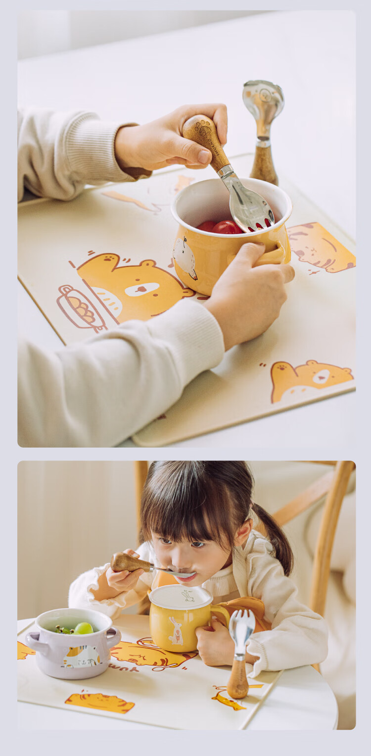 Shuke Placemat for Elementary School Students, Baby School Use Food Grade Silicone Mat, Children's Infant Lunch Table Thickened Feeding Pad 12