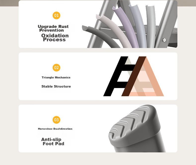 Kentai Folding Ladder, Household A-Frame Ladder, Indoor Multi-Functional Thickened Four-Step Engineering Flower Stand Ladder F1W-HUI4 13