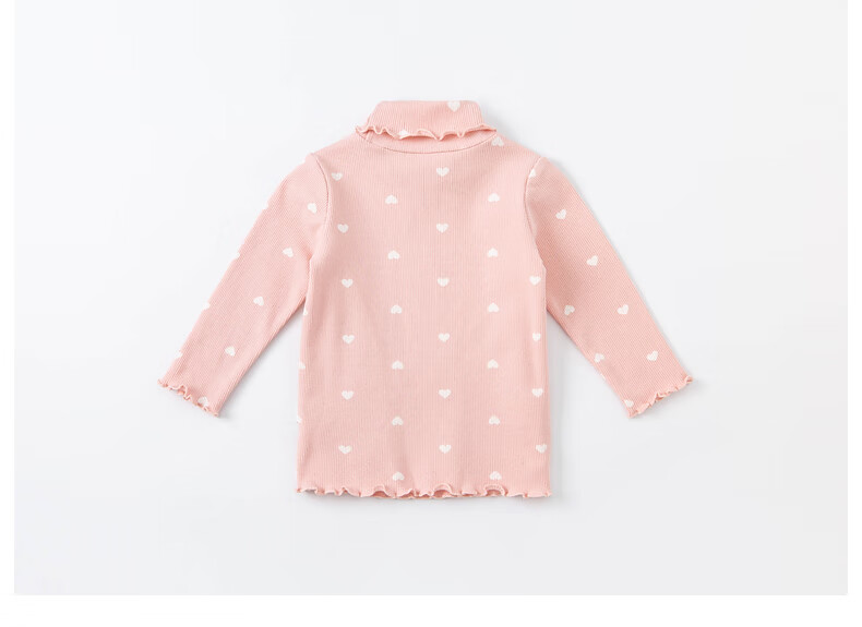 DAVE & BELLA Kids Pullover Girls Long Sleeve Turtleneck Winter T-Shirt Baby Stylish Base Shirt 7