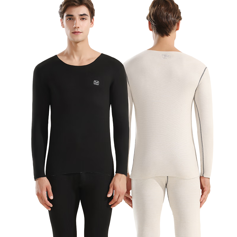 MiiOW Cashmere Men's Thermal Underwear, 10A Antibacterial Seamless Heat-Generating Autumn Top And Pants Set for Men, New Style 2026