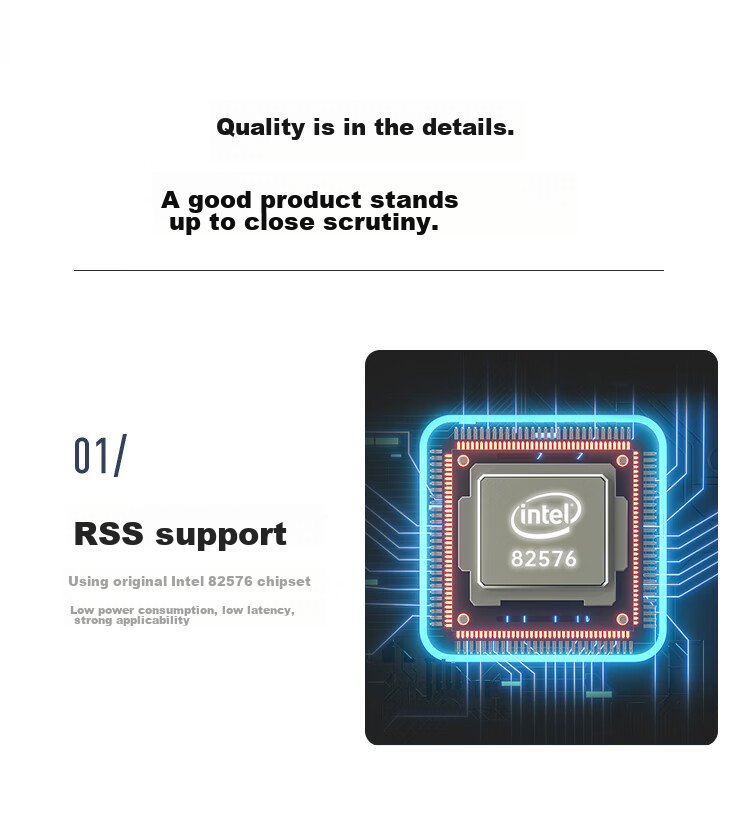 EB-LINK Intel 82576 Chip PCI-E X4 Gigabit Dual-Port Server Network Card with Two Ports, Soft Router ROS Aggregatio 7