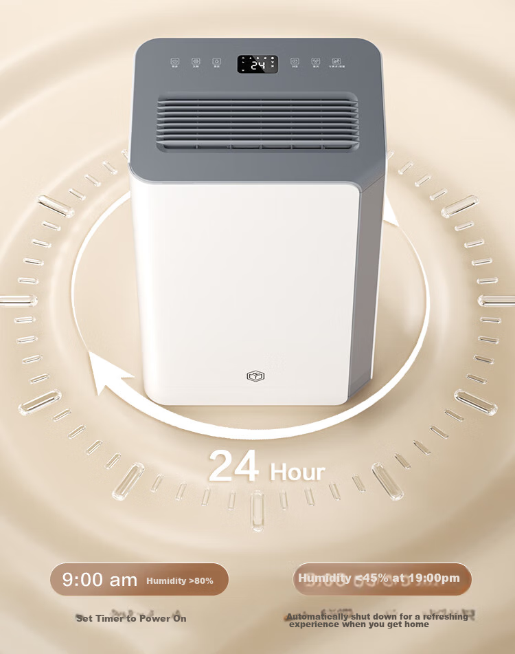 JD Original Dehumidifier for Home Use, 40L/day Dehumidification Capacity, for Basement, Bedroom, Duplex Villa, Commercial And Industrial Use, Moisture Removal, Mold Prevention, Quiet Clothes Dryer 23