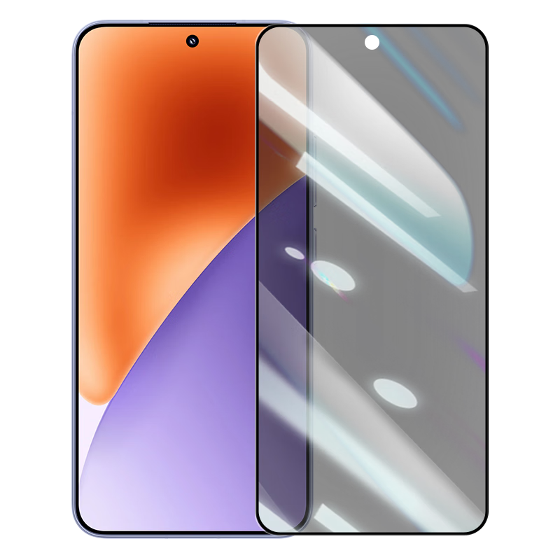 LLUNC [Ultrasonic Unlock] Privacy Screen Protector for Xiaomi 15, Full Coverage Ultra-Thin Tempered Glass Anti-Peeping Anti-Fingerprint Shatterproof Phone Film for Xiaomi 15, 2 Pieces