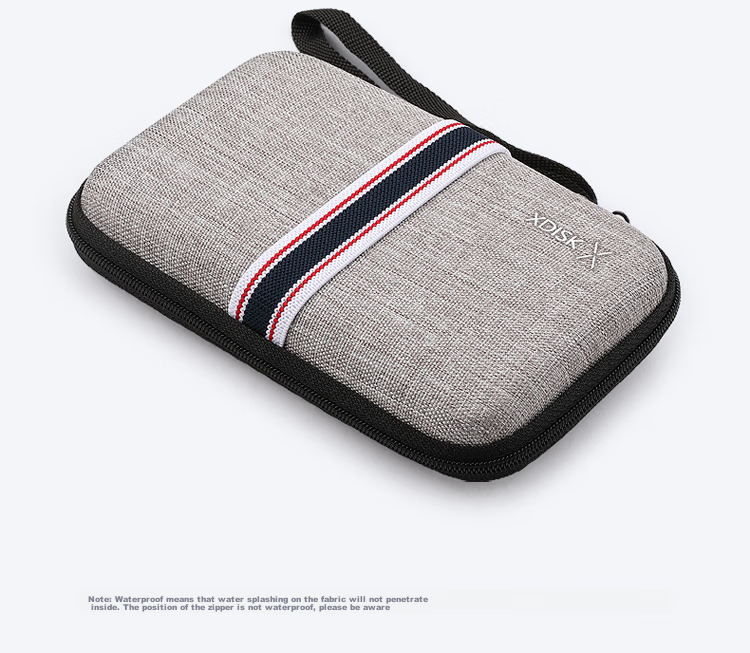 Xiaopan XDISK 2.5-Inch Portable Hard Drive Case V6, Multifunctional Digital Storage Bag, Shockproof And Pressure-Resistant Hard Shell Protective Cover, Portable Digital Bag, Ash Gray 15