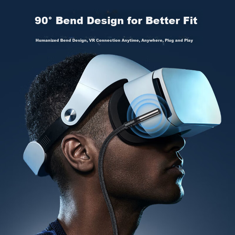 Кабель BIAZE Angled Type-C Data USB 3.0 для Oculus Quest 2 Link, Piconeo 3/4 VR Headset