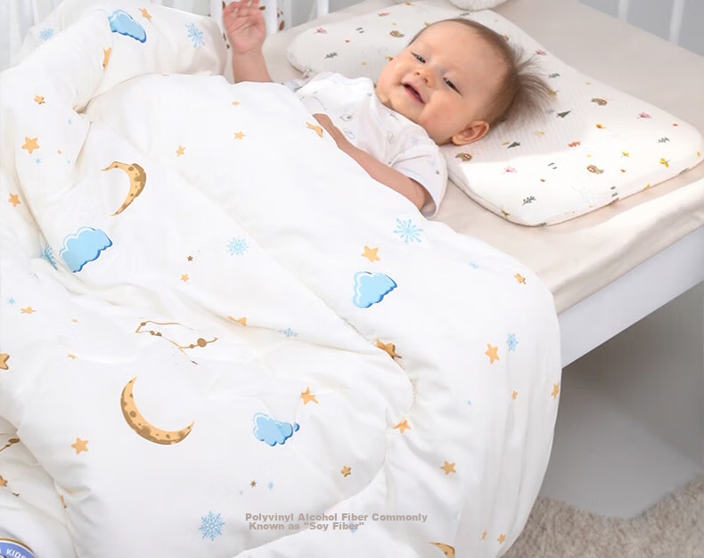 Luolaikids Quilt, Infant Class A Antibacterial Soybean Warm Winter Comforter, Kindergarten Blanket 150*215 2