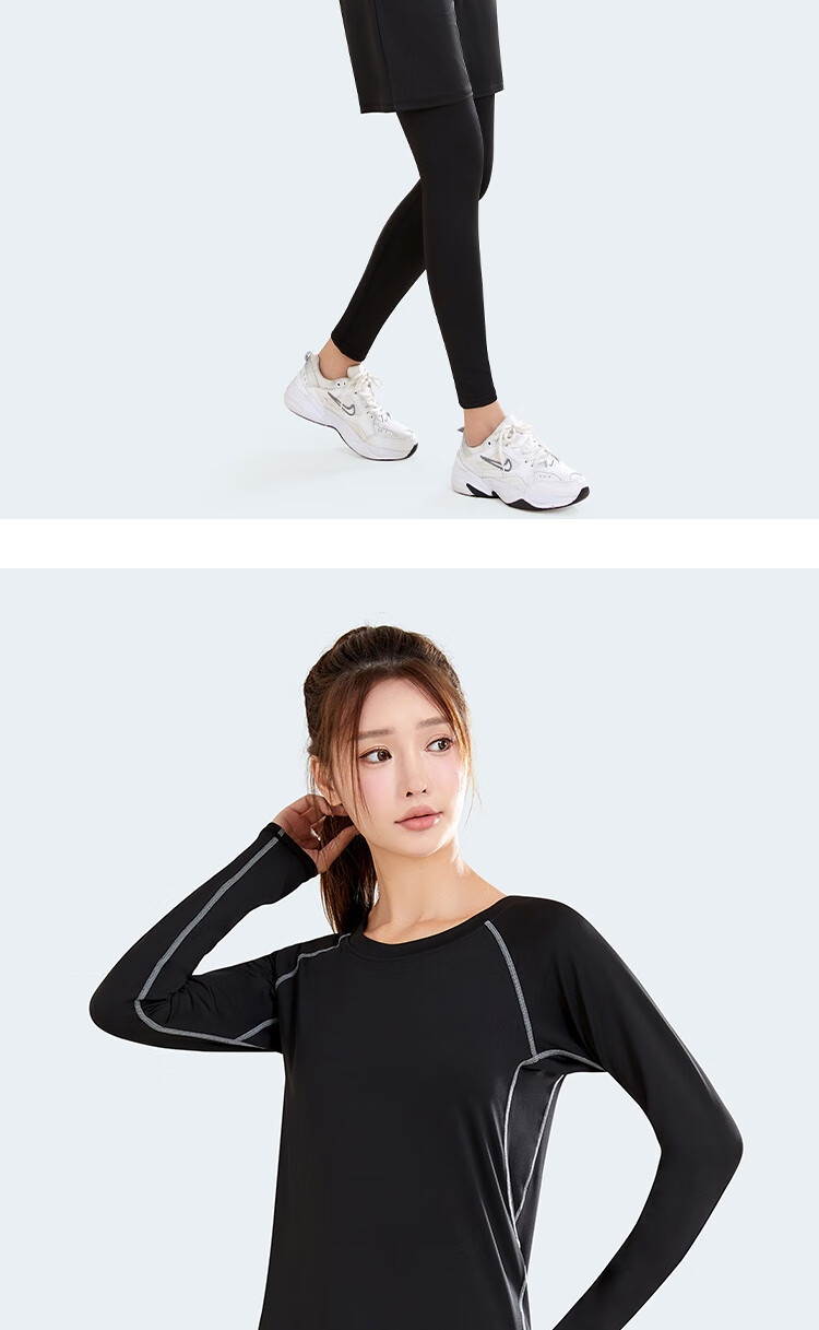Fandimu Women's Three-Piece Sports Set, Yoga Outfit, Tight-Fitting Leggings, Fitness Training Running Hiking Weight Loss Slimming Equipment 13