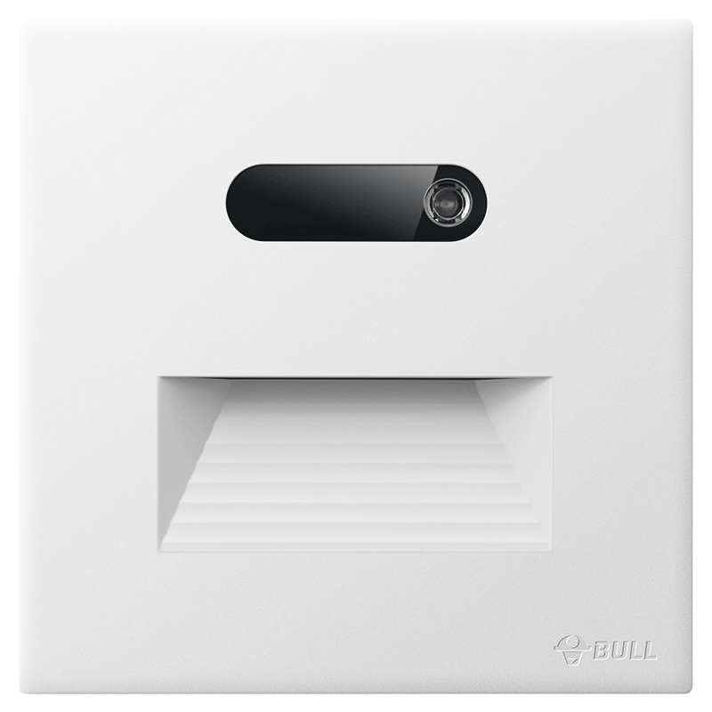 BULL Switch Socket G60 Series Human Body Sensor Footlight 86-Type Ultra-Thin Panel G60D123 Twilight White