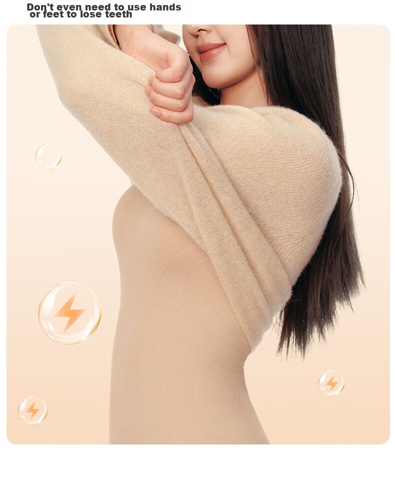 LUCKMEEY Women's Thermal Underwear Set, Shaping And Slimming, New Spring And Autumn Style, Base Layer for Body Contouring, Slimming Top And Pants 16