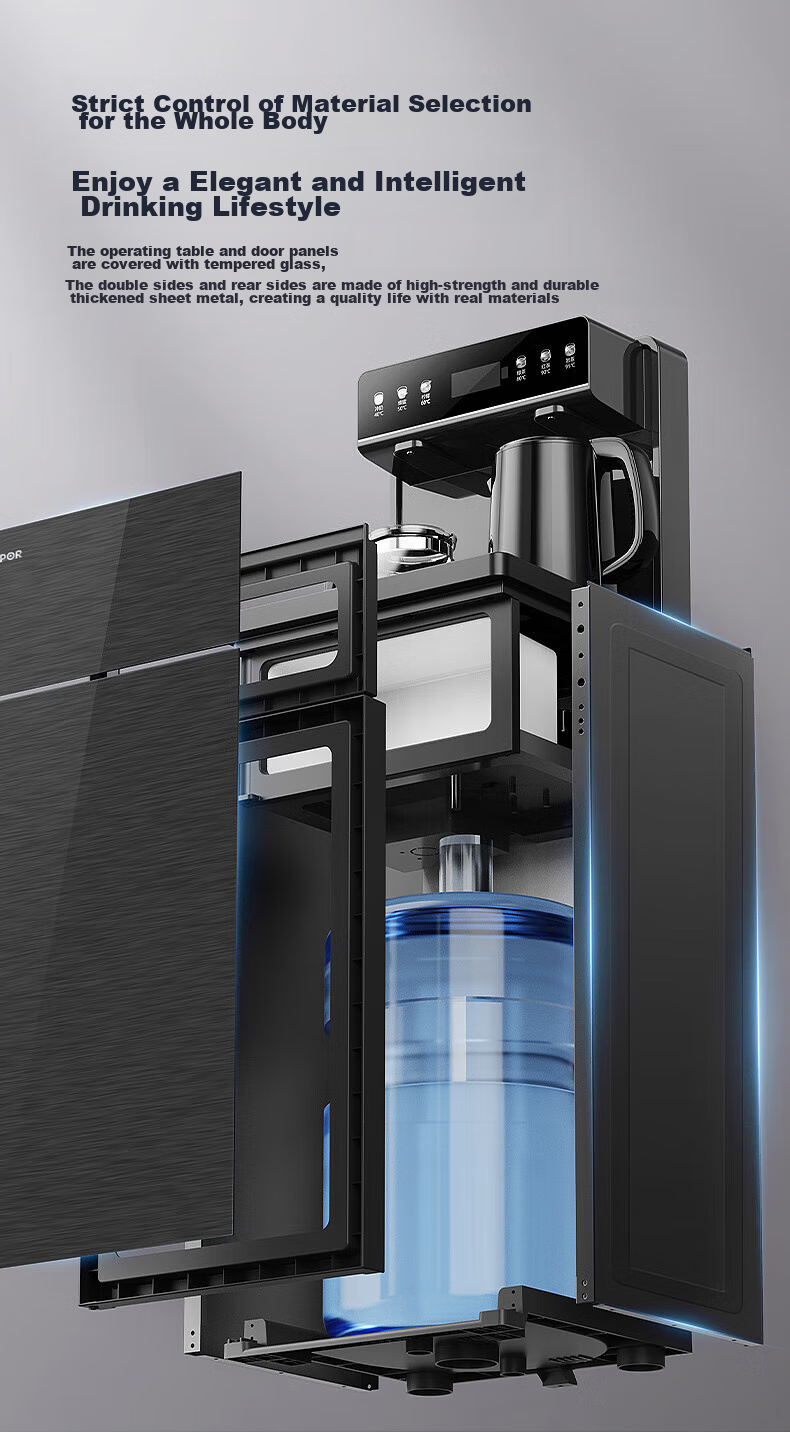 SUPOR Tea Bar Machine for Home Use, High-End Living Room Tea Bar Cabinet Water Dispenser All-In Machine, Bottom-Placed Water Tank, Fully Automatic Standing Kettle, Office Electric Hot Water Kettle, Smart SW-CBJ27 14
