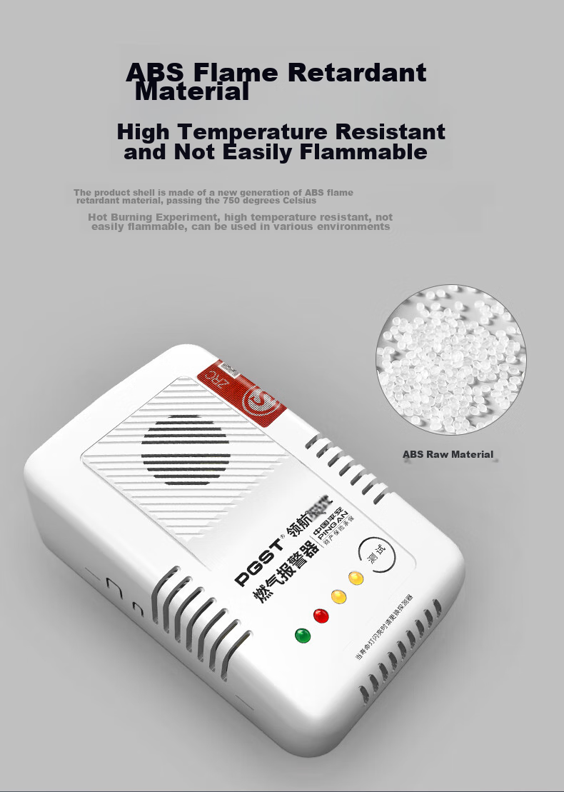 PGST Gas Alarm, Natural Gas Detector, Coal Gas Leak Alarm, Household Kitchen Natural Gas Detector, R03 12