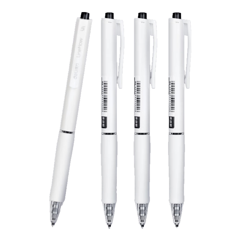 Deli Ultra-Smooth Retractable Gel Pen, Office Supplies Student Gel Pen, 0.5mm Bullet Tip, 12 Pens/box SA15 for College Entrance Exam
