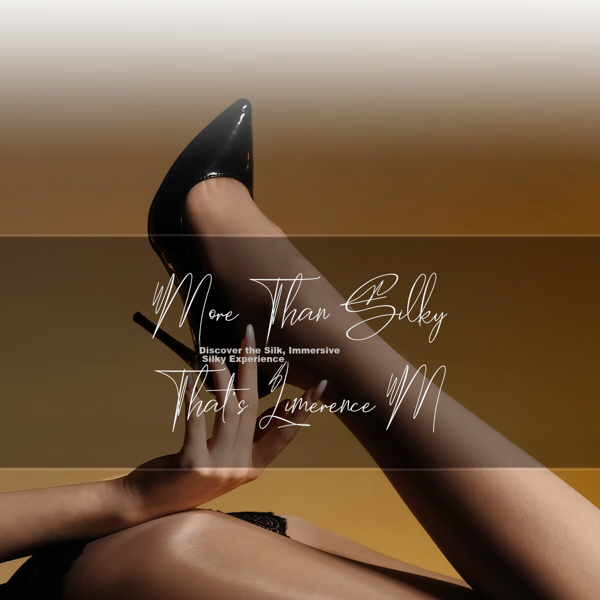 Limerence M [Dark Gold] Stockings, 18D Ultra-Thin Silky Smooth Shiny Sexy Pantyhose, Sand Color (High-Waist Seamless), Size M 13