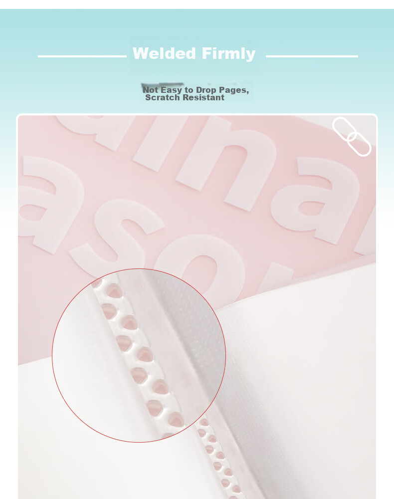 Sannianerban 100-Page Document Folder A4 Student Pregnancy Test Report Storage Office Supplies File Organizer Student Exam Paper Storage Folder Transparent Gradient Insert File Folder Gradient Blue 6
