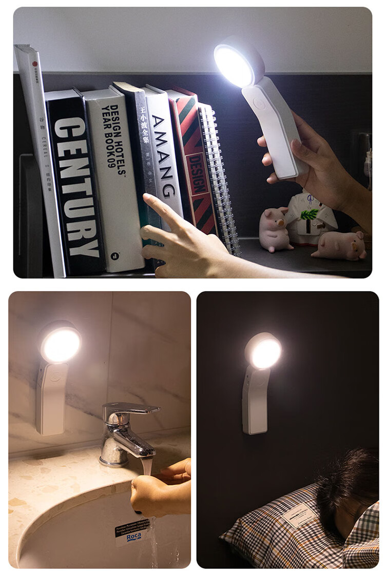 Heart Lock Rechargeable Desk Lamp, Eye Protection Lamp for Study, Dormitory Bedroom Bedside Lamp, Student-Specific Reading Light, Desk Lamp for Office Use, Small Night Light 17