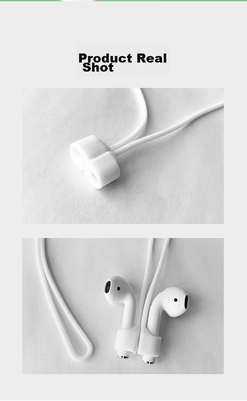 Masentek Compatible with Apple AirPods Pro, First And Second Generation Bluetooth Earphones, Anti-Loss Lanyard, Anti-Drop Device, Magnetic Anti-Fall Protection, In-Ear Accessory Case Cord 9