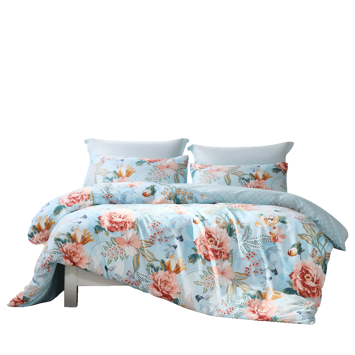 FUANNA Single Duvet Cover, Pure Cotton Single Quilt Cover, Double Extra Large, 1.8m Bed (230*229cm), Fanghua