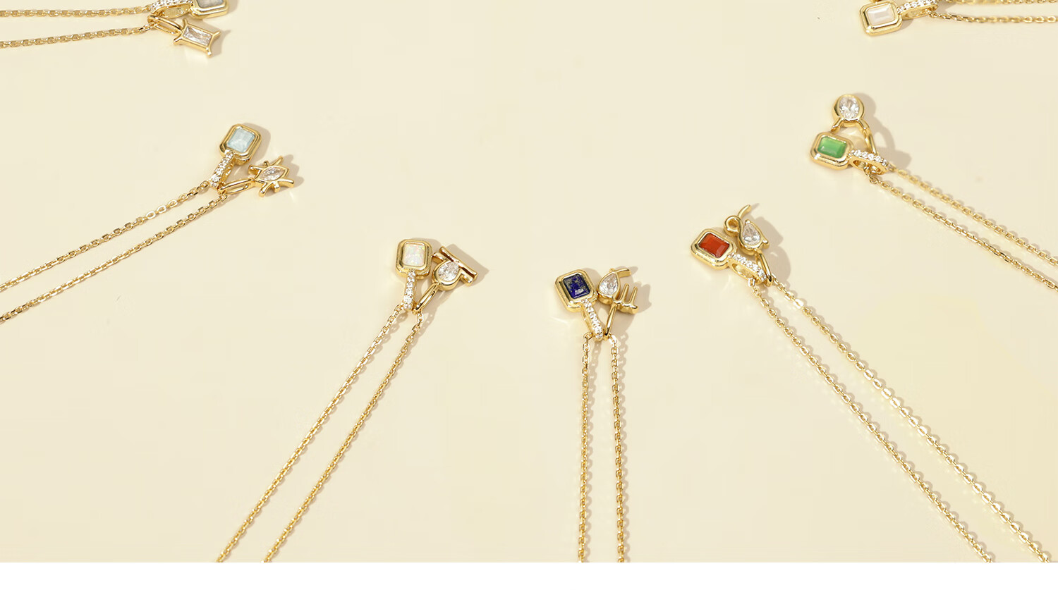 Arsis Zodiac Birthstone Necklace for Women, Original Design, Fashionable, Simple, Versatile, Gift for Girlfriend 3