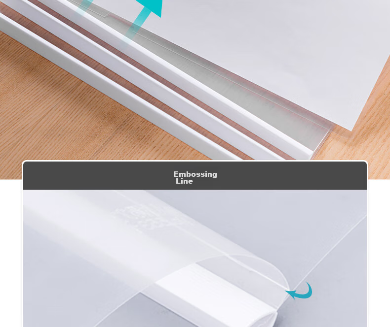 Deli School Stationery Lever Arch File, 5-Pack, A4/9mm Document Folder, Triangular Pull Rod File, Student Exam Paper Folder, Medical Report Organizer, Transparent, 5531 12