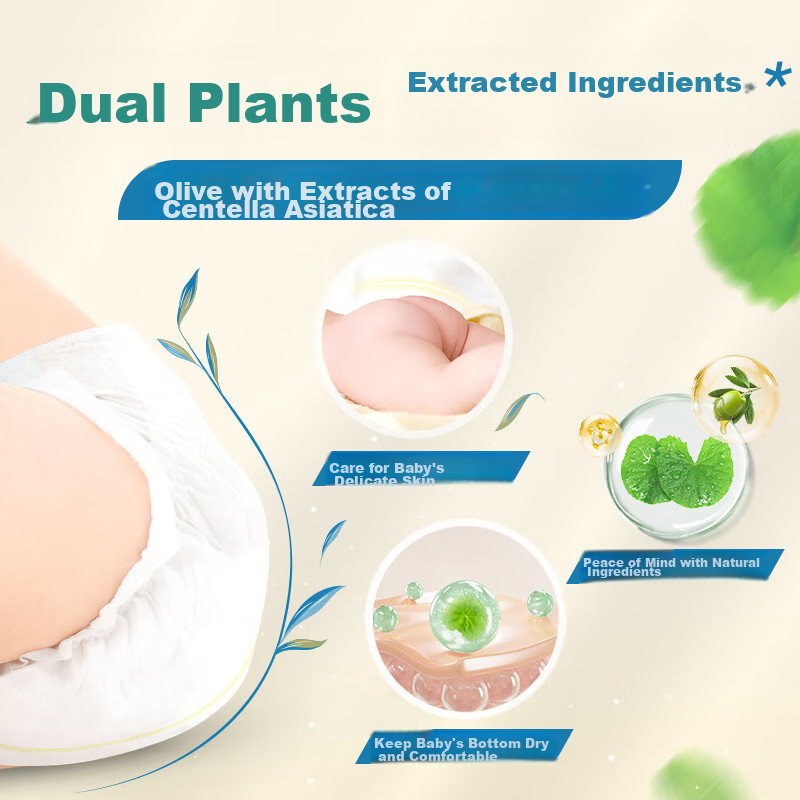 GOO.N Guangyu Zhiben Zhiyuan Diaper NB50 Pieces (For Weight under 5kg), Baby Diapers, Double Plant Extract